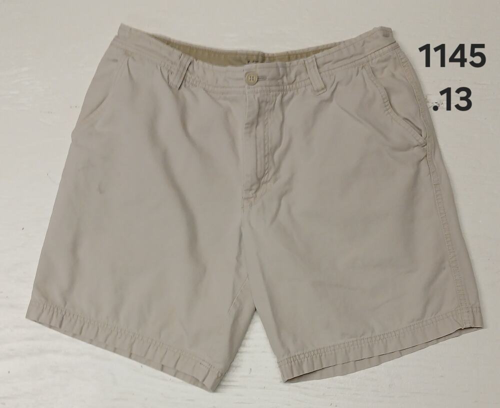 IZOD Saltwater (36) Ivory Khaki Chino Dress Shorts